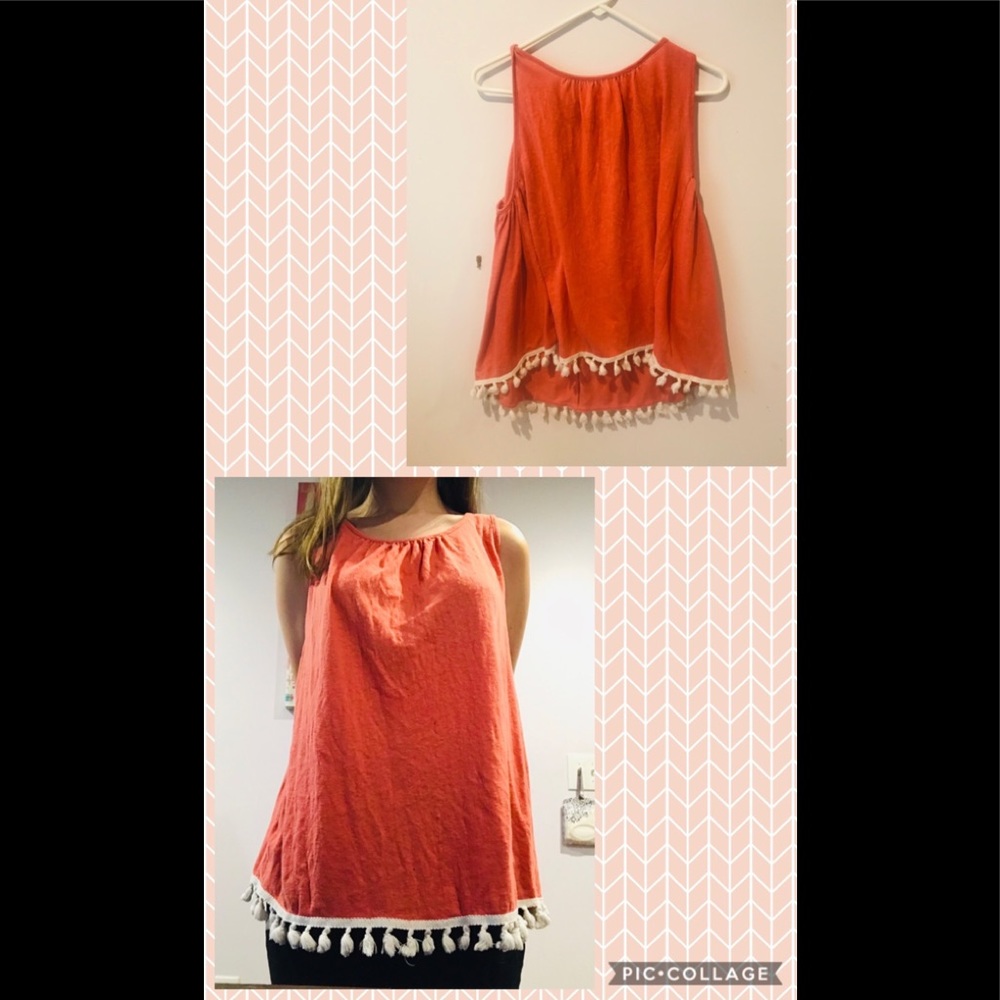 Pink-ish red tank top